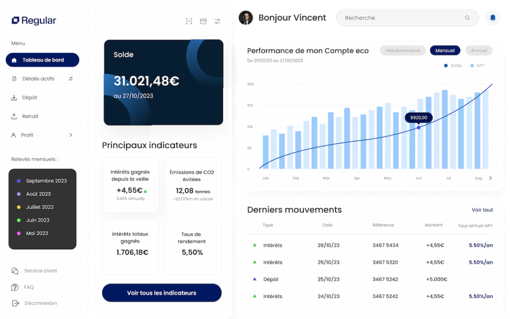 Espace Client Regular Finance